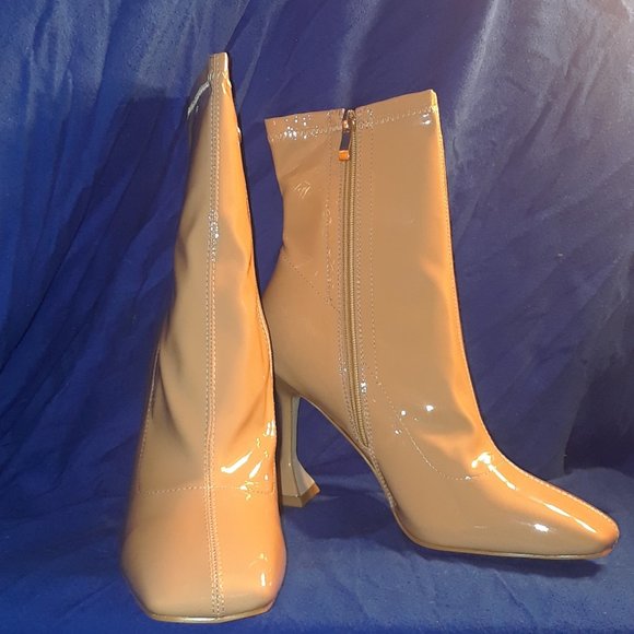 AZALEA WANG FOR THE LOVE OF IT ALL STILETTO BOOTIE IN NUDE ( BRAND NEW !!!!! ) - Picture 7 of 7